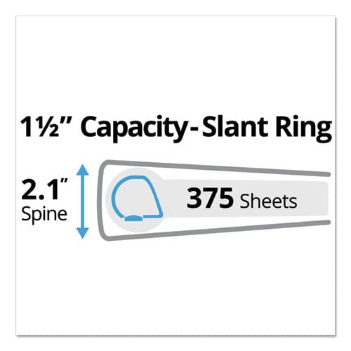 Avery Durable Non-view Binder With Durahinge And Slant Rings 3 Rings 1.5 Capacity 11 X 8.5 Green - School Supplies - Avery®