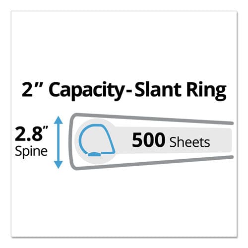 Avery Durable Non-view Binder With Durahinge And Slant Rings 3 Rings 2 Capacity 11 X 8.5 Green - School Supplies - Avery®