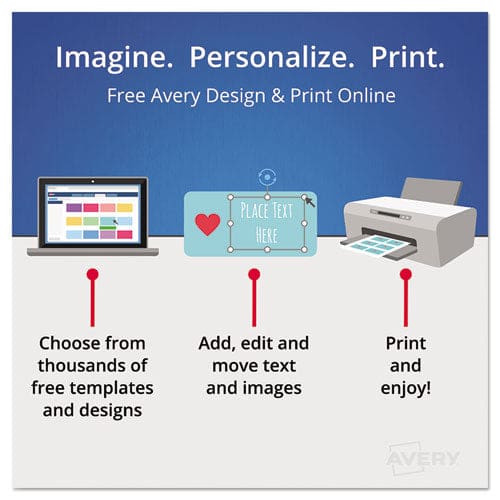 Avery Durable Permanent Id Labels With Trueblock Technology Laser Printers 3.25 X 8.38 White 3/sheet 50 Sheets/pack - Office - Avery®