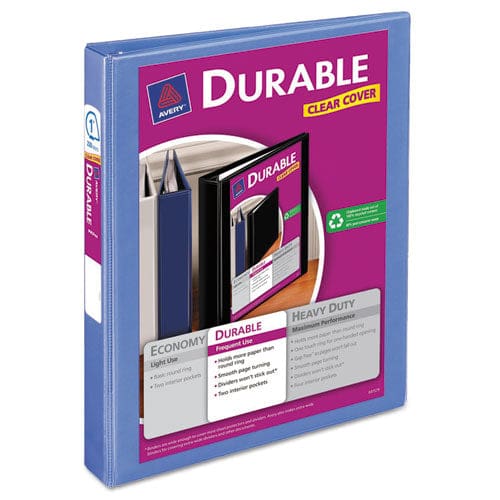 Avery Durable View Binder With Durahinge And Slant Rings 3 Rings 0.5 Capacity 11 X 8.5 Black - School Supplies - Avery®