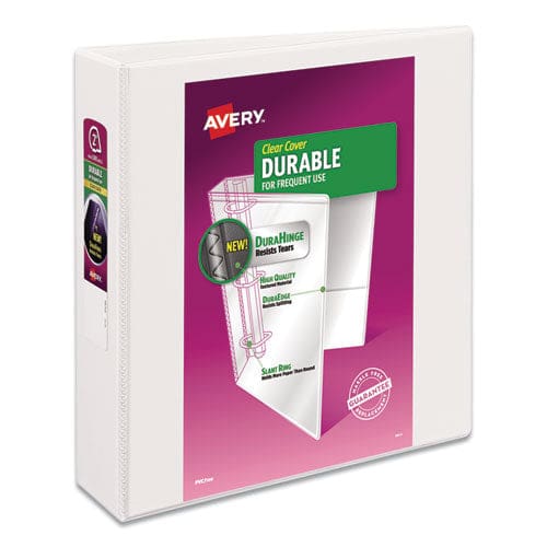 Avery Durable View Binder With Durahinge And Slant Rings 3 Rings 2 Capacity 11 X 8.5 White 4/pack - School Supplies - Avery®