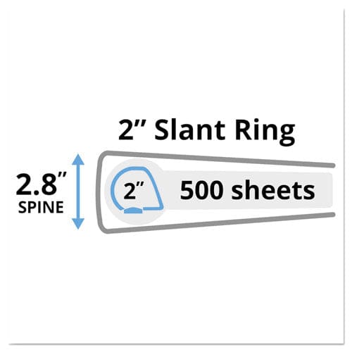 Avery Durable View Binder With Durahinge And Slant Rings 3 Rings 2 Capacity 11 X 8.5 White - School Supplies - Avery®