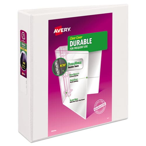 Avery Durable View Binder With Durahinge And Slant Rings 3 Rings 2 Capacity 11 X 8.5 White - School Supplies - Avery®