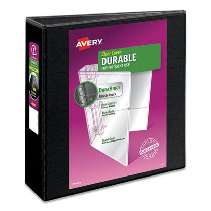 Avery Durable View Binder With Durahinge And Slant Rings 3 Rings 3 Capacity 11 X 8.5 Black - School Supplies - Avery®