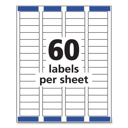 Avery Easy Peel White Address Labels W/ Sure Feed Technology Inkjet Printers 0.66 X 1.75 White 60/sheet 25 Sheets/pack - Office - Avery®