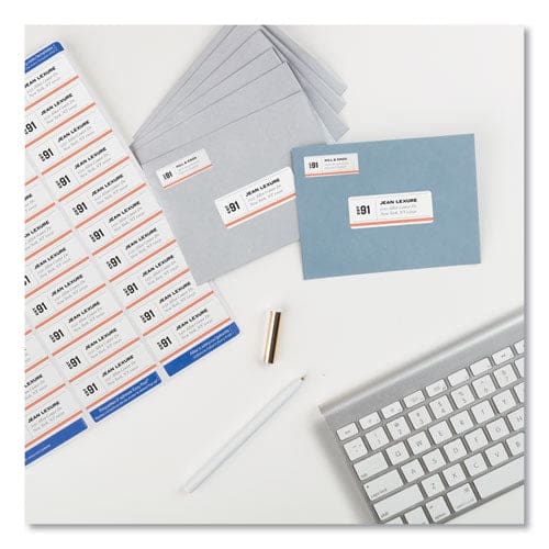 Avery Easy Peel White Address Labels W/ Sure Feed Technology Inkjet Printers 1 X 2.63 White 30/sheet 25 Sheets/pack - Office - Avery®