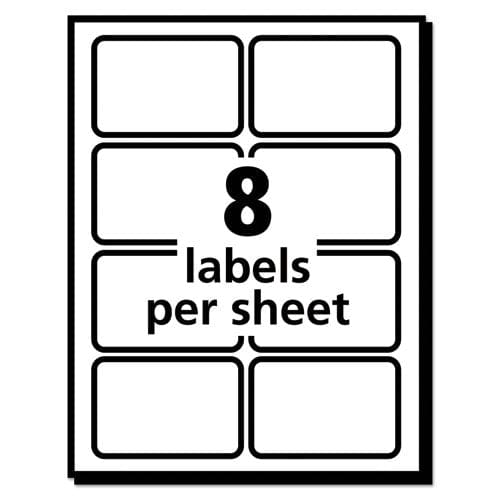 Avery Ecofriendly Adhesive Name Badge Labels 3.38 X 2.33 White 400/box - School Supplies - Avery®