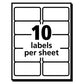 Avery Ecofriendly Mailing Labels Inkjet/laser Printers 2 X 4 White 10/sheet 100 Sheets/pack - Office - Avery®