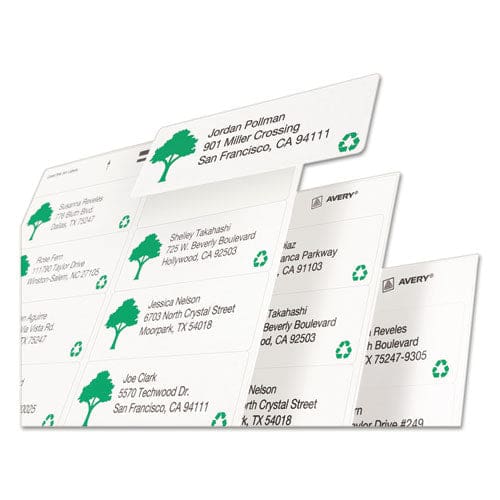 Avery Ecofriendly Mailing Labels Inkjet/laser Printers 2 X 4 White 10/sheet 100 Sheets/pack - Office - Avery®
