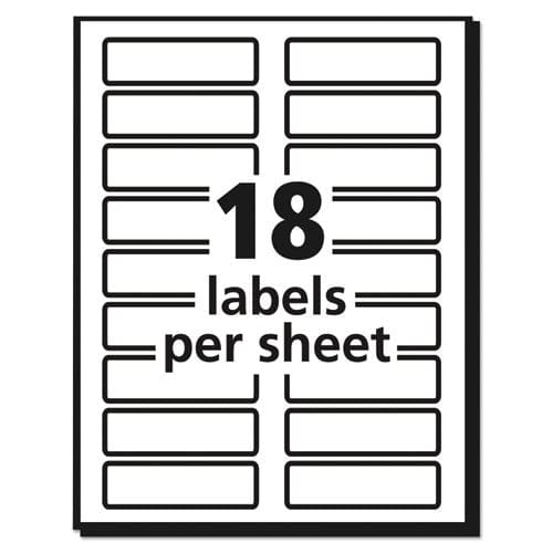 Avery Extra-large Trueblock File Folder Labels With Sure Feed Technology 0.94 X 3.44 White 18/sheet 25 Sheets/pack - Office - Avery®