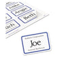 Avery Flexible Adhesive Name Badge Labels 3.38 X 2.33 White/blue Border 400/box - School Supplies - Avery®