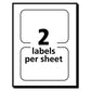 Avery Flexible Adhesive Name Badge Labels 3.38 X 2.33 White/blue Border 40/pack - School Supplies - Avery®