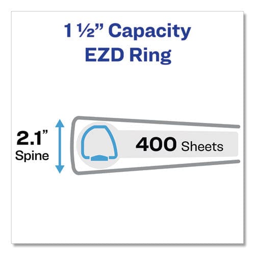 Avery Framed View Heavy-duty Binders 3 Rings 1.5 Capacity 11 X 8.5 White - School Supplies - Avery®