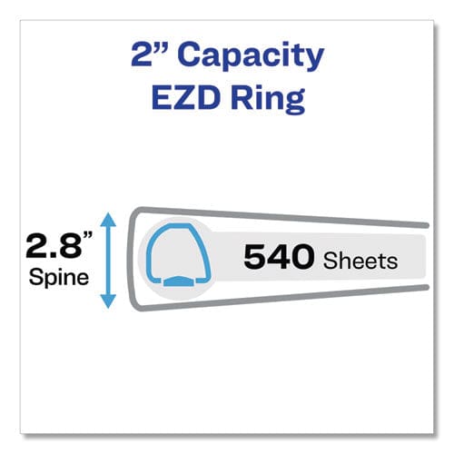 Avery Framed View Heavy-duty Binders 3 Rings 2 Capacity 11 X 8.5 White - School Supplies - Avery®