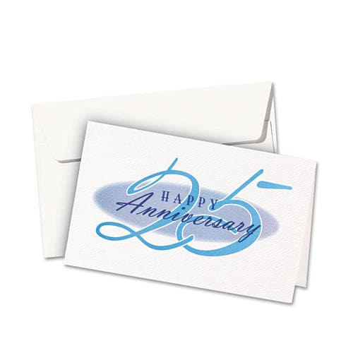 Avery Half-fold Greeting Cards With Envelopes Inkjet 65 Lb 5.5 X 8.5 Textured Uncoated White 1 Card/sheet 30 Sheets/box - Office - Avery®