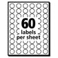 Avery Handwrite Only Self-adhesive Removable Round Color-coding Labels 0.5 Dia Neon Orange 60/sheet 14 Sheets/pack (5062) - Office - Avery®