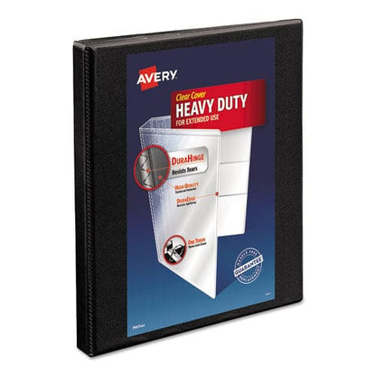 Avery Heavy-duty Non Stick View Binder With Durahinge And Slant Rings 3 Rings 0.5 Capacity 11 X 8.5 Black (5233) - School Supplies - Avery®