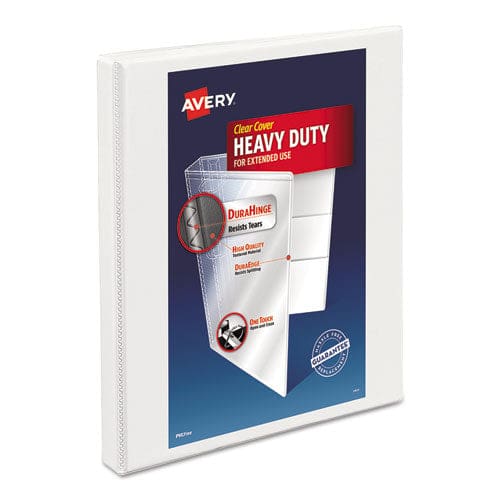 Avery Heavy-duty Non Stick View Binder With Durahinge And Slant Rings 3 Rings 0.5 Capacity 11 X 8.5 White (5234) - School Supplies - Avery®