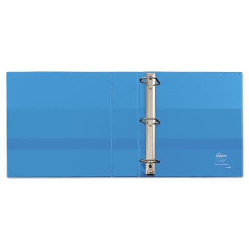 Avery Heavy-duty Non Stick View Binder With Durahinge And Slant Rings 3 Rings 2 Capacity 11 X 8.5 Light Blue (5501) - School Supplies -