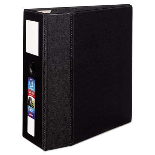 Avery Heavy-duty Non-view Binder Durahinge Three Locking One Touch Ezd Rings Spine Label Thumb Notch 5 Cap 11 X 8.5 Black - School Supplies