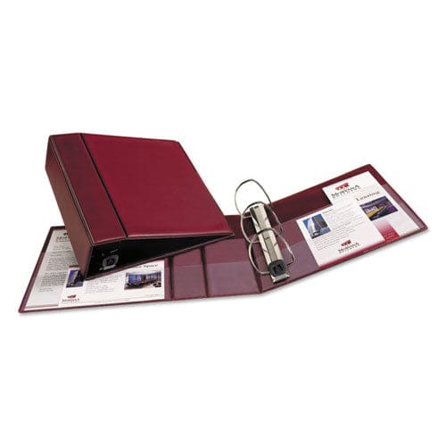 Avery Heavy-duty Non-view Binder With Durahinge And Locking One Touch Ezd Rings 3 Rings 4 Capacity 11 X 8.5 Maroon - School Supplies -