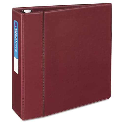 Avery Heavy-duty Non-view Binder With Durahinge And Locking One Touch Ezd Rings 3 Rings 4 Capacity 11 X 8.5 Maroon - School Supplies -