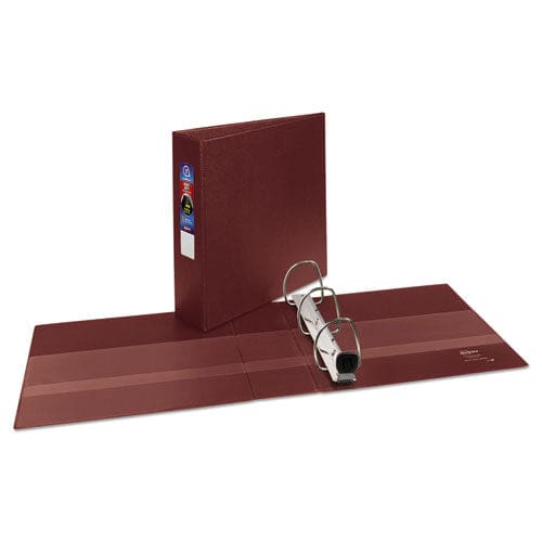 Avery Heavy-duty Non-view Binder With Durahinge And Locking One Touch Ezd Rings 3 Rings 3 Capacity 11 X 8.5 Maroon - School Supplies -