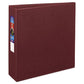 Avery Heavy-duty Non-view Binder With Durahinge And Locking One Touch Ezd Rings 3 Rings 3 Capacity 11 X 8.5 Maroon - School Supplies -