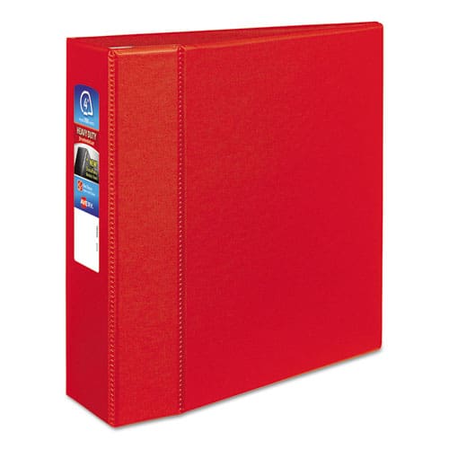 Avery Heavy-duty Non-view Binder With Durahinge And Locking One Touch Ezd Rings 3 Rings 3 Capacity 11 X 8.5 Red - School Supplies - Avery®