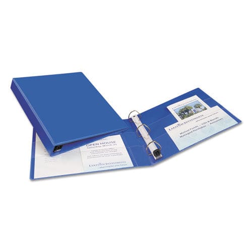 Avery Heavy-duty Non-view Binder With Durahinge And One Touch Ezd Rings 3 Rings 1 Capacity 11 X 8.5 Blue - School Supplies - Avery®