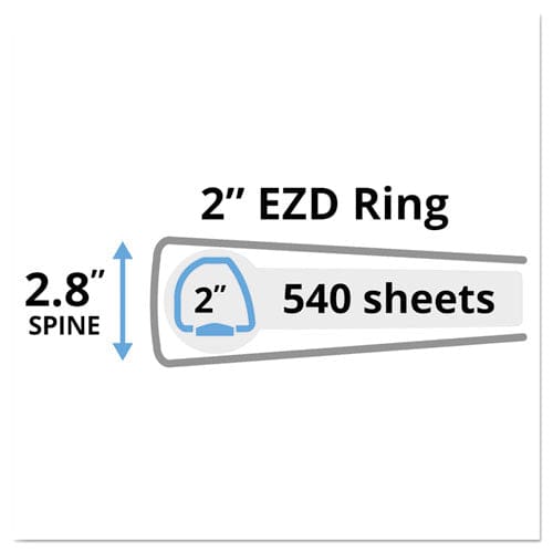 Avery Heavy-duty Non-view Binder With Durahinge And One Touch Ezd Rings 3 Rings 2 Capacity 11 X 8.5 Black - School Supplies - Avery®