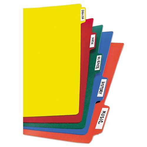 Avery Heavy-duty Plastic Dividers With Multicolor Tabs And White Labels 5-tab 11 X 8.5 Assorted 1 Set - School Supplies - Avery®