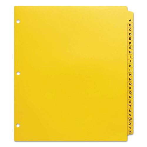 Avery Heavy-duty Preprinted Plastic Tab Dividers 26-tab A To Z 11 X 9 Yellow 1 Set - Office - Avery®