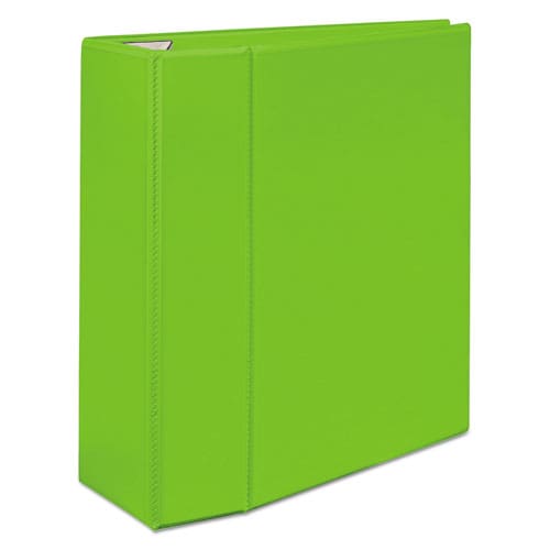 Avery Heavy-duty View Binder With Durahinge And Locking One Touch Ezd Rings 3 Rings 5 Capacity 11 X 8.5 Chartreuse - School Supplies -