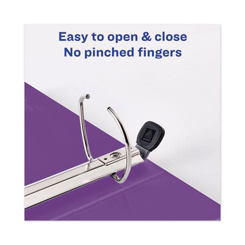 Avery Heavy-duty View Binder With Durahinge And Locking One Touch Ezd Rings 3 Rings 5 Capacity 11 X 8.5 Purple - School Supplies - Avery®