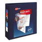Avery Heavy-duty View Binder With Durahinge And Locking One Touch Ezd Rings 3 Rings 3 Capacity 11 X 8.5 Navy Blue - School Supplies - Avery®