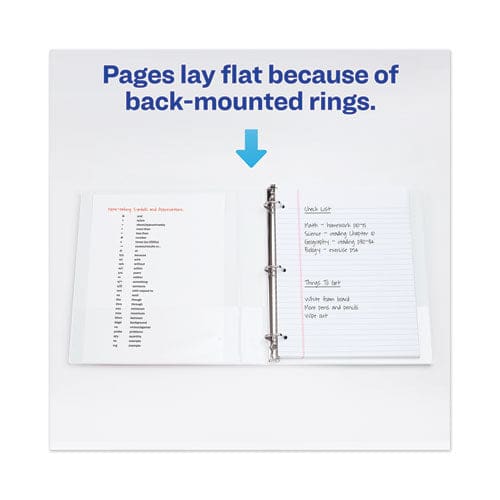 Avery Heavy-duty View Binder With Durahinge And One Touch Ezd Rings 3 Rings 1 Capacity 11 X 8.5 White - School Supplies - Avery®