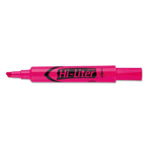 Avery Hi-liter Desk-style Highlighters Fluorescent Pink Ink Chisel Tip Pink/black Barrel Dozen - School Supplies - Avery®