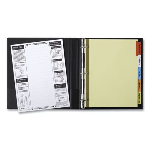 Avery Insertable Big Tab Dividers 5-tab Double-sided Gold Edge Reinforcing 11 X 8.5 Buff Assorted Tabs 1 Set - School Supplies - Avery®