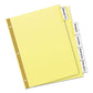 Avery Insertable Big Tab Dividers 5-tab Double-sided Gold Edge Reinforcing 11 X 8.5 Buff Clear Tabs 1 Set - School Supplies - Avery®