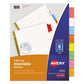 Avery Insertable Big Tab Dividers 5-tab Double-sided Gold Edge Reinforcing 11 X 8.5 Buff Clear Tabs 1 Set - School Supplies - Avery®