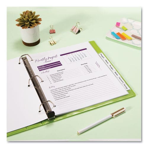 Avery Insertable Big Tab Plastic Dividers 8-tab 11 X 8.5 Clear 1 Set - School Supplies - Avery®