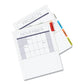 Avery Insertable Dividers W/single Pockets 5-tab 11.25 X 9.13 White 1 Set - School Supplies - Avery®