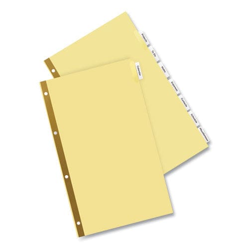 Avery Insertable Standard Tab Dividers 8-tab 14 X 8.5, Buff 1 Set - School Supplies - Avery®