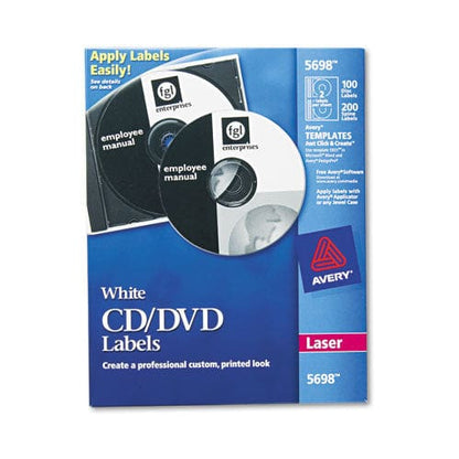 Avery Laser Cd Labels Matte White 100/pack - Technology - Avery®