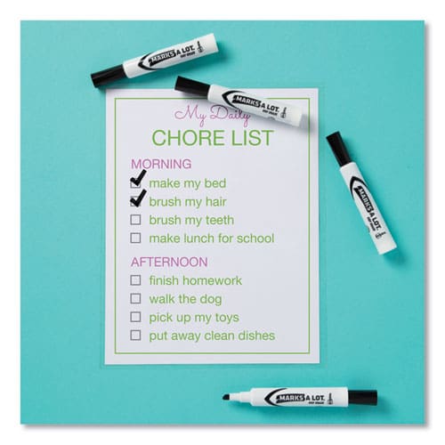 Avery Marks A Lot Desk-style Dry Erase Marker Value Pack Broad Chisel Tip Black 36/pack (98207) - School Supplies - Avery®