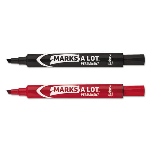 Avery Marks A Lot Regular Desk-style Permanent Marker Broad Chisel Tip Blue Dozen (7886) - School Supplies - Avery®