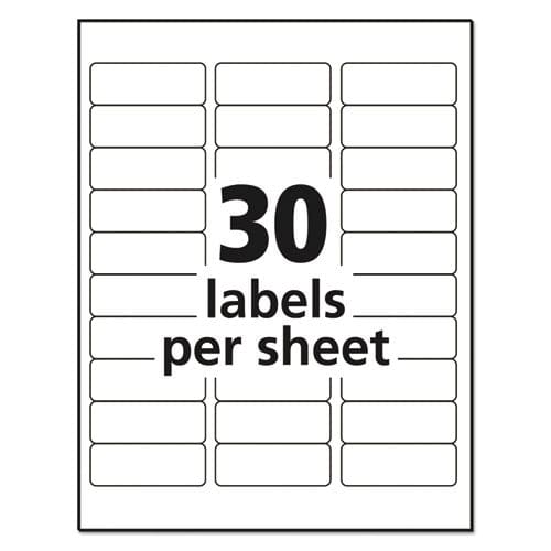 Avery Matte Clear Easy Peel Mailing Labels W/ Sure Feed Technology Inkjet Printers 1 X 2.63 Clear 30/sheet 10 Sheets/pack - Office - Avery®