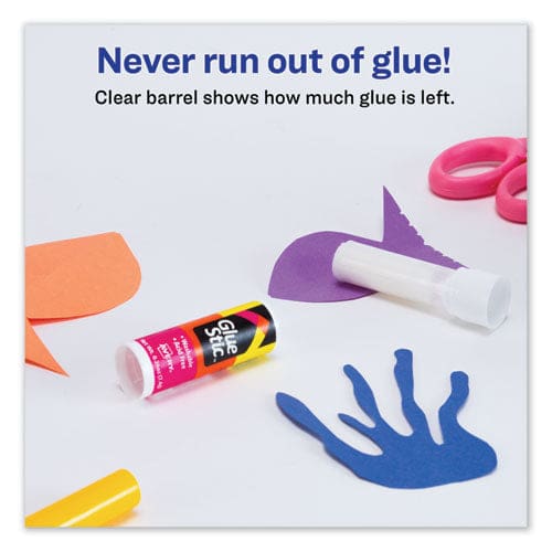 Avery Permanent Glue Stic Value Pack 0.26 Oz Applies White Dries Clear 18/pack - School Supplies - Avery®