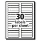 Avery Permanent Trueblock File Folder Labels With Sure Feed Technology 0.66 X 3.44 White 30/sheet 50 Sheets/box - Office - Avery®